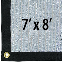 Cool Puppy 70% Aluminet UV-Coated Shade Cloth Panels - 7' x 8'